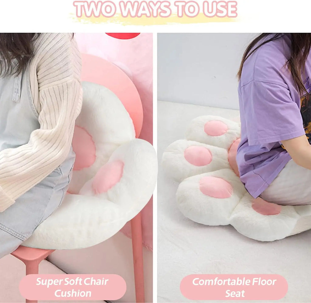 Coussin chien Patte de chat Kawaii Peluche Confortable