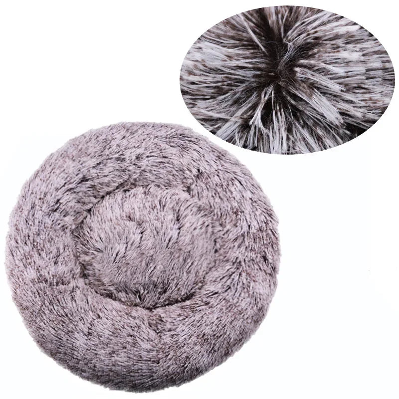 Coussin chien rond moelleux toutes tailles chaud
