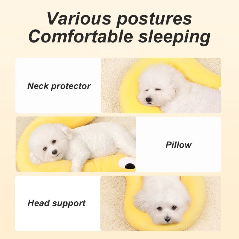 Coussin chien Ergonomique U-Forme Soutien Cervical
