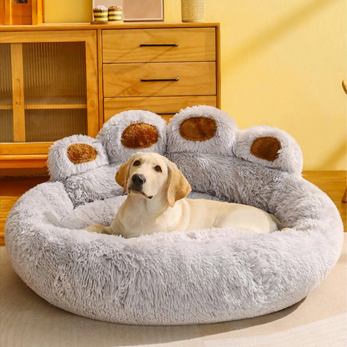 Coussin chien moelleux chaud grand petit lit