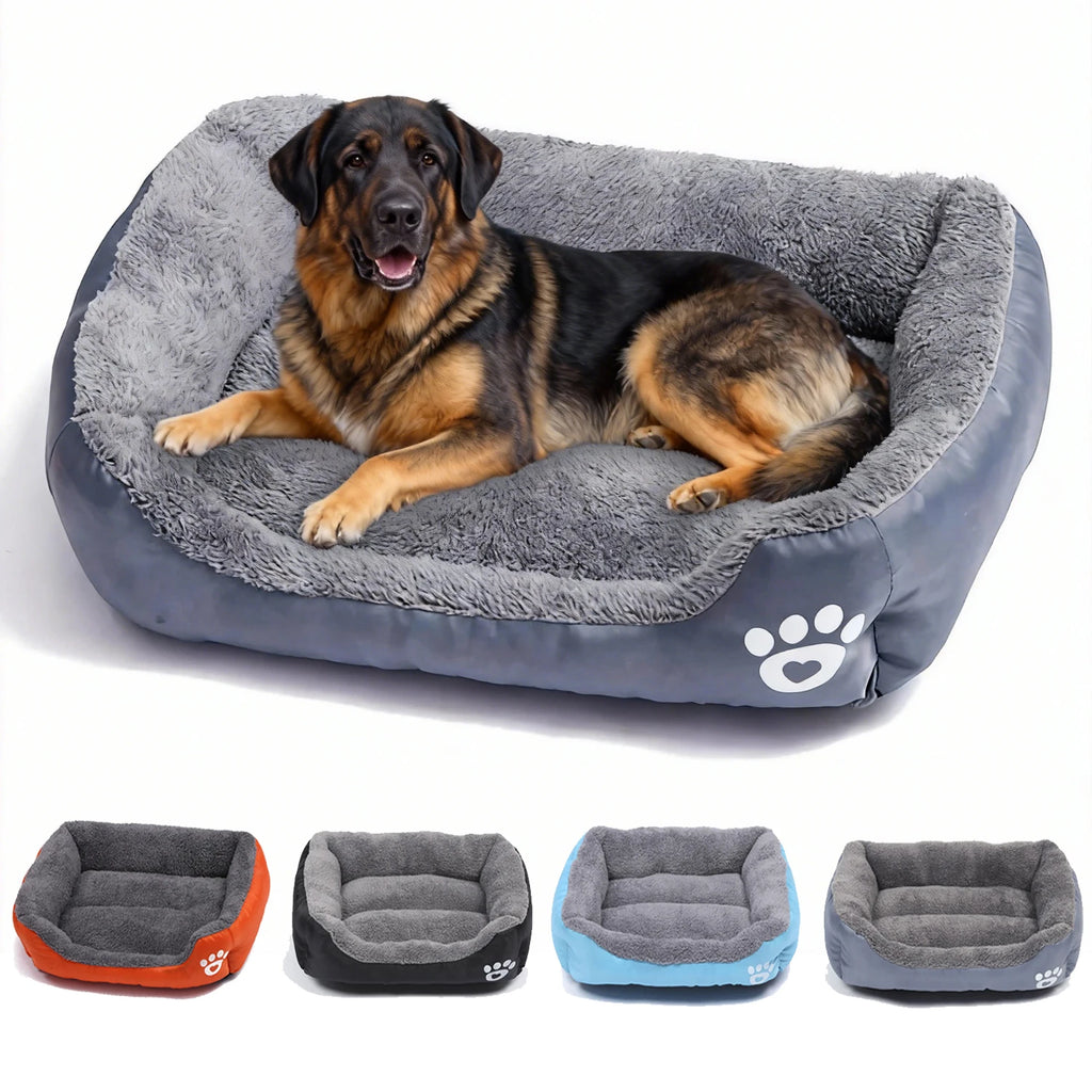 Coussin chien Lit Chaud Lavable Imperméable Grand