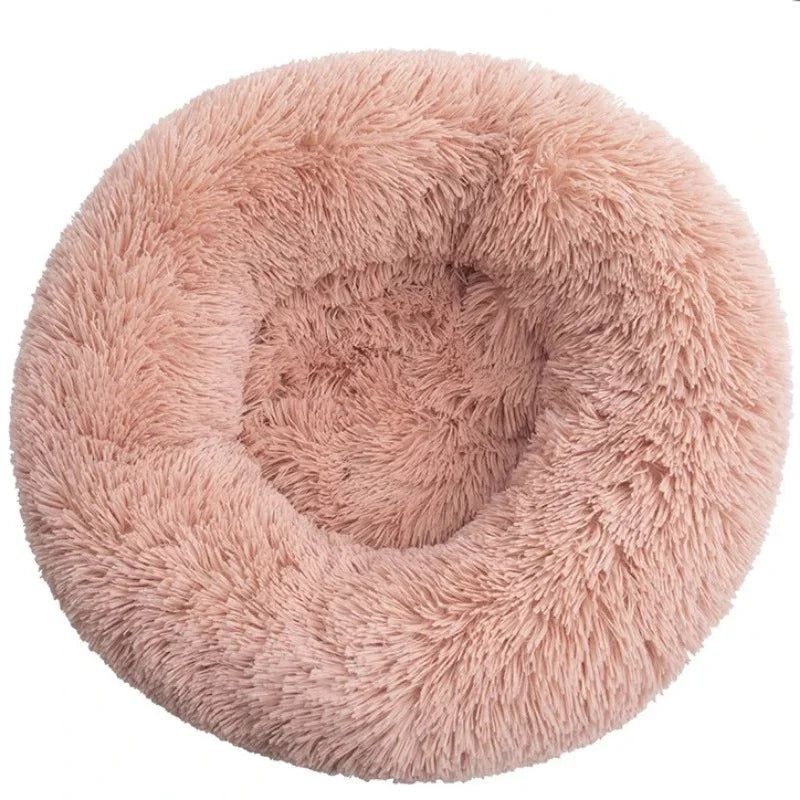 Coussin chien rond moelleux toutes tailles chaud