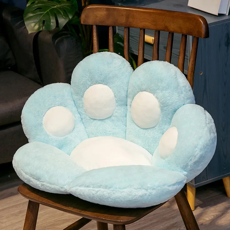 Coussin chien Kawaii Patte Chat Peluche Siège Confortable