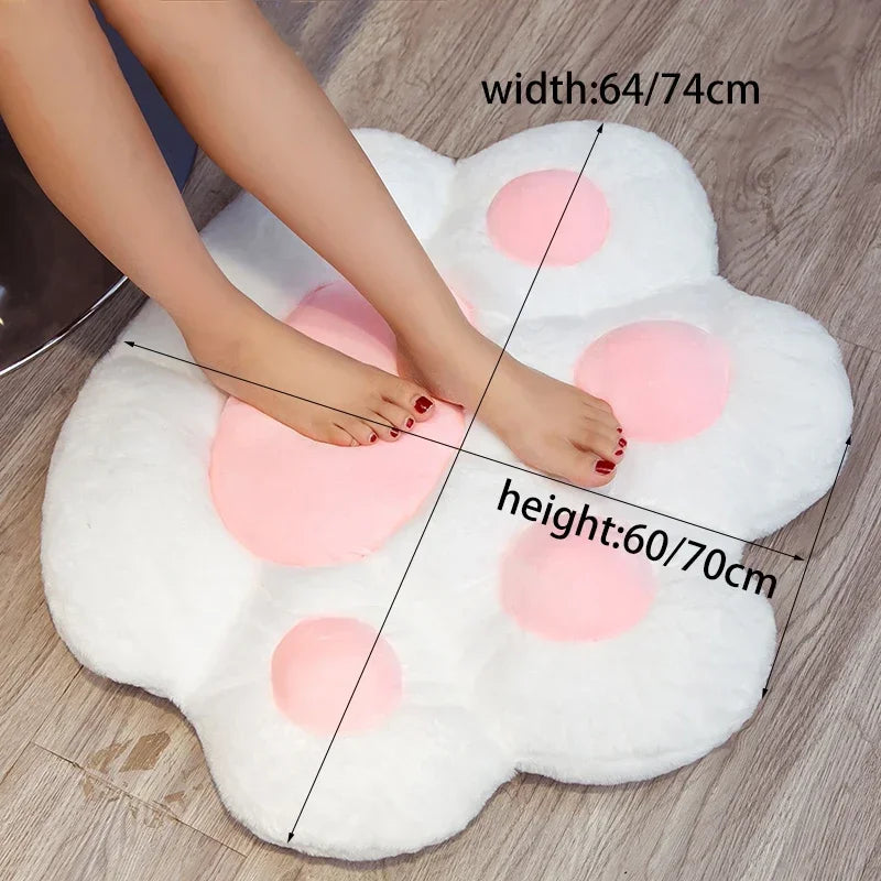 Coussin chien patte de chat peluche siège enfant