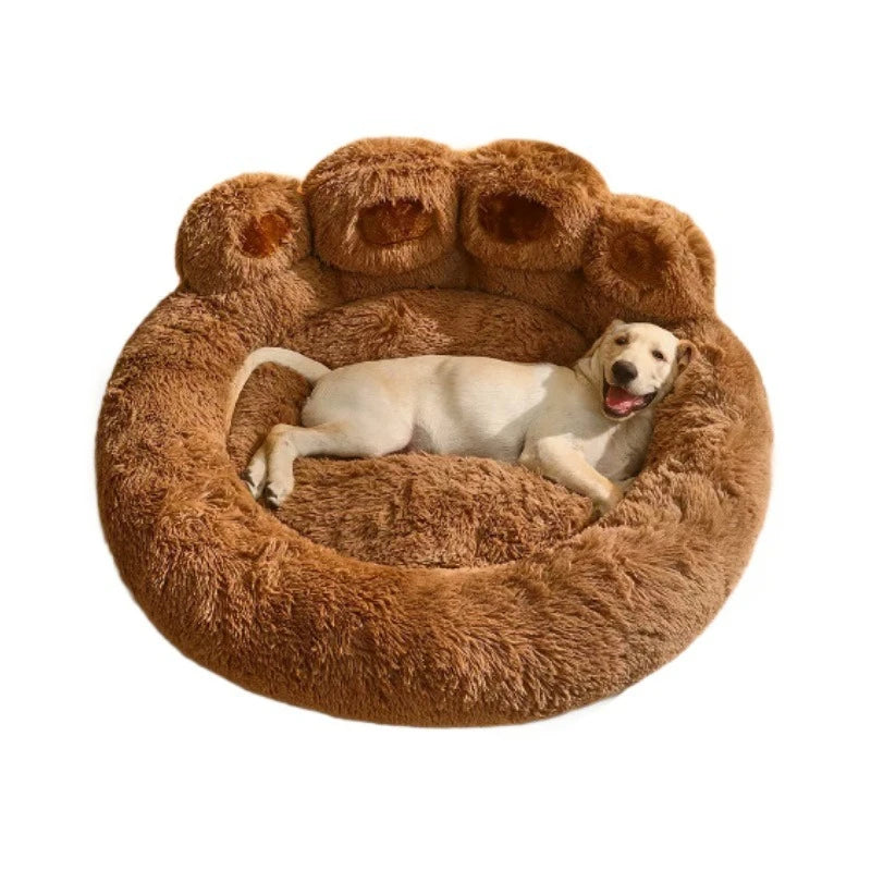 coussin chien en forme de patte