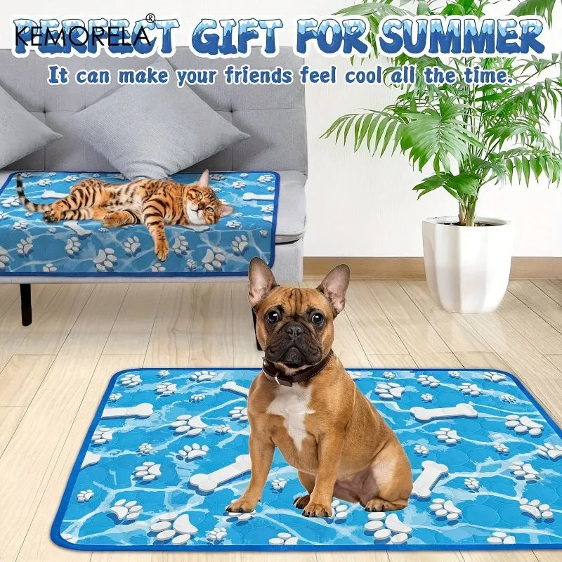 Coussin chien Tapis auto-rafraîchissant XL lavable