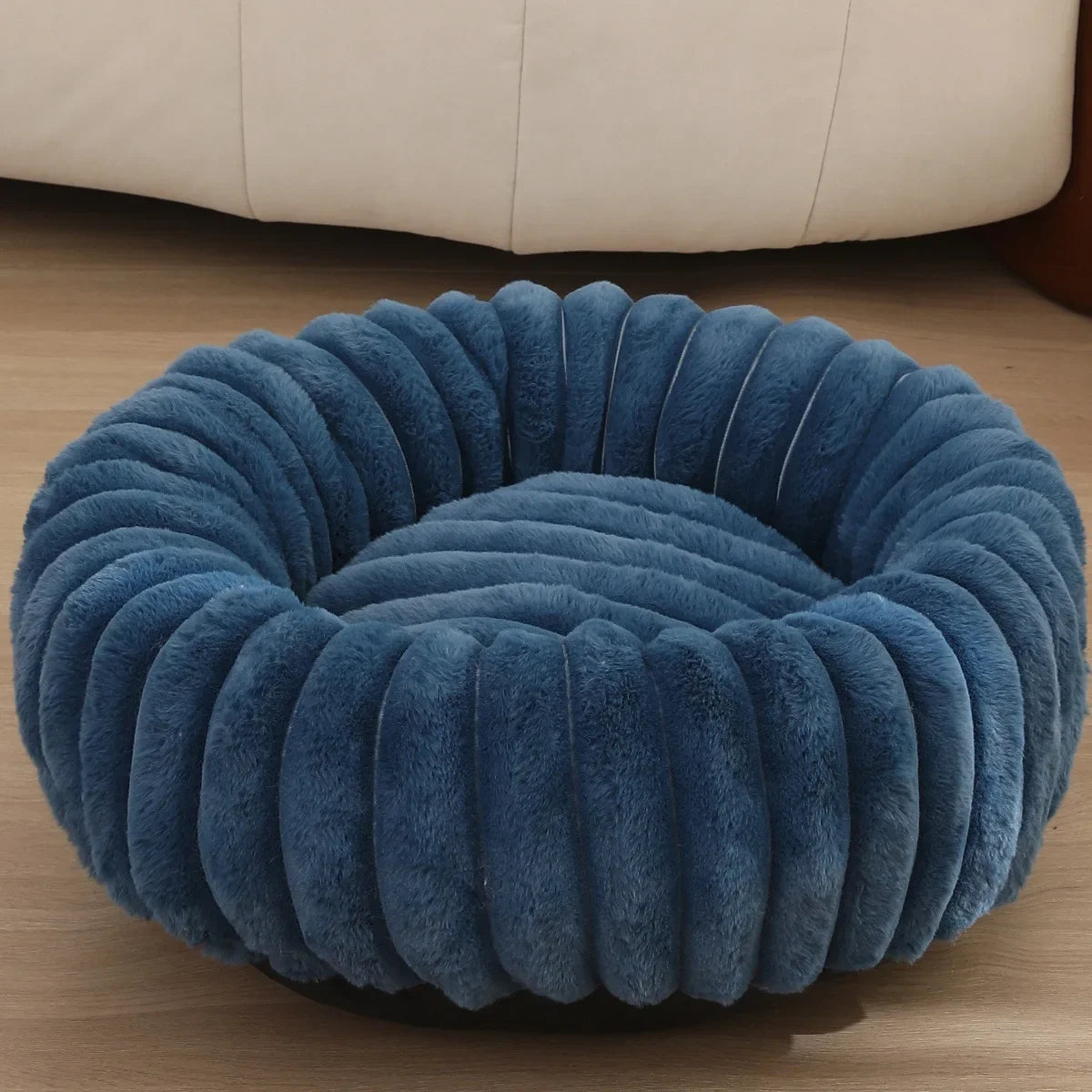 Coussin chien Lit Rond Ultra Doux Hiver Chat