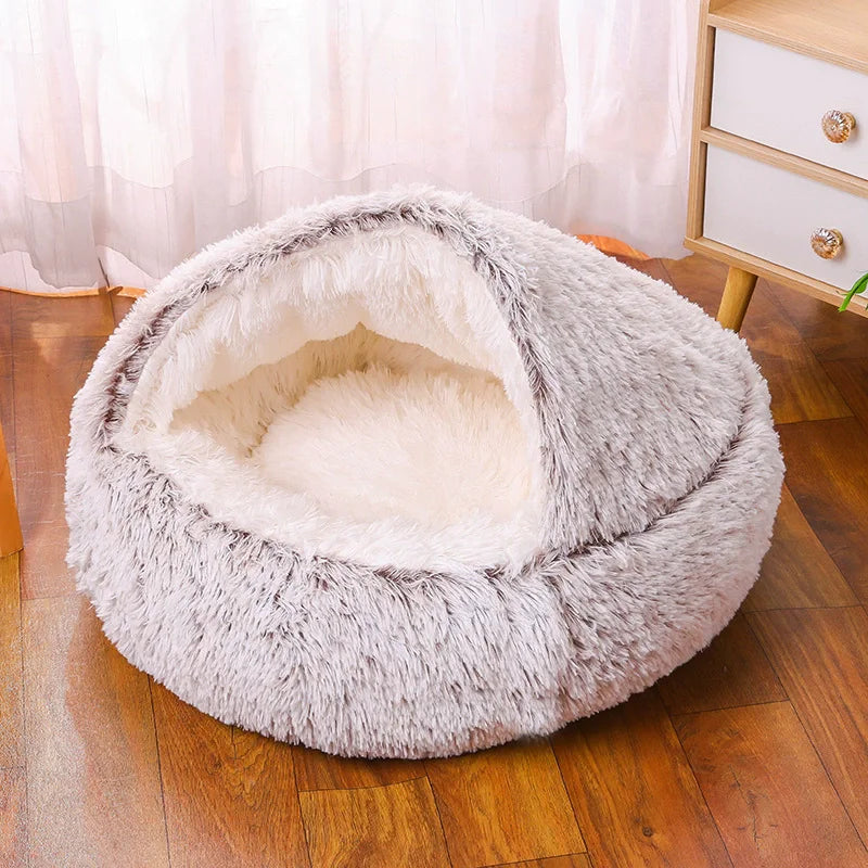 coussin chien rond apaisant