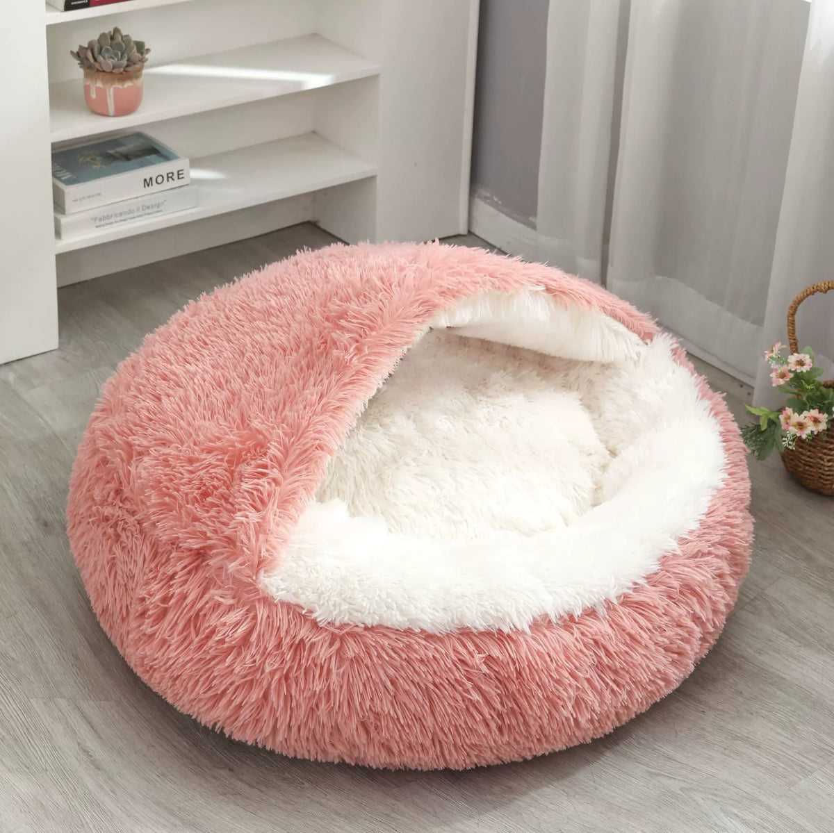 Coussin chien Lit Rond Douillet Lavable Confort